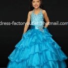 Blue Junior Bridesmaid Dress Prom Party Dress Flower Girl Dress Baby Dresses Sz2 3 4 5 6 7 8 9 10+