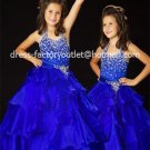Blue Junior Bridesmaid Dress Prom Party Dress Flower Girl Dress Baby Dresses Sz2 3 4 5 6 7 8 9 10+