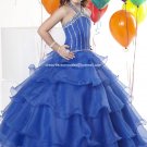 Blue Junior Bridesmaid Dress Prom Party Dress Flower Girl Dress Baby Dress Sz2 3 4 5 6 7 8 9 10+