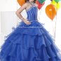 Blue Junior Bridesmaid Dress Prom Party Dress Flower Girl Dress Baby Dress Sz2 3 4 5 6 7 8 9 10+