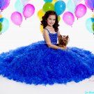 Blue Junior Bridesmaid Dress Prom Party Dress Flower Girl Dress Baby Dress Sz2 3 4 5 6 7 8 9 10+
