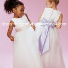 White Tulle Junior Bridesmaid Dress Flower Girl Dress Baby Dresses Sz2 3 4 5 6 7 8 9 10+ Custom