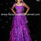 Purple Junior Bridesmaid Dress Prom Party Dress Flower Girl Dress Baby Dress Sz2 3 4 5 6 7 8 9 10+
