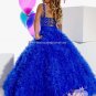 Blue Junior Bridesmaid Dress Prom Party Dress Flower Girl Dress Baby Dress Sz2 3 4 5 6 7 8 9 10+