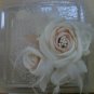 5 Roses Ivory Champagne Satin Feather Short Wedding Veils Bridal Fascinate Birdcage Veil