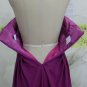 Strapless Sweetheart Evening Dress Prom Dress Long Pleated Purple Chiffon Bridesmaid Dress