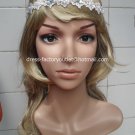 Custom Multi Preals Rhinestone Lace Hair Band  Taenia Short Wedding Headband Veils