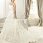 2013 New A-line Bridal Gown White Ivory Organza Strapless Tiered Wedding Dress Sz 4 6 8 10 12+Custom