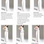 A-line Bridal Gown Red Rhinestones V-neck Maternity Pregnant Wedding Dress Sz 4 6 8 10 12 14 16+