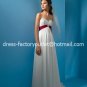 A-line Bridal Dress Strapless White Red Chiffon Maternity Beach Wedding Dress H11 Sz6 8 10 12 14 16+