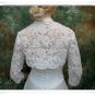 Lace Beach Bridal Gown Strapless Ivory White Hi-low Wedding Dress Free Jacket Sz 2 4 6 8 10+