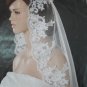 1 Tier Wide Tulle Lace Ruffle Wedding Veil 2.8X1.5 M Long Cathedral Bridal Veil VL1A