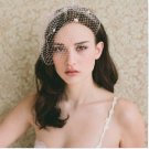 Multi Roses Net Short Wedding Veils Bridal Fascinate Head Cap Birdcage Veil