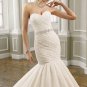 Ivory Lace Bridal Gown Strapless Sweetheart Wedding Dress Mermaid Bridal Ball Gown Sz 2 4 6 8 10 12+