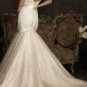 Champagne Ivory Lace Wedding Dress Flower SASH Bridal Gown Sz4 6 8 10 12 14+Custom