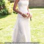 Ivory White Lace Wedding Dress Cap Sleeve Chiffon Bridal Gown Sz4 6 8 10 12 14+Custom