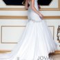 White Chiffon Wedding Dress Strapless Jeweled Mermaid Prom Dress Bridal Gown Sz4 6 8 10 12 14+Custom