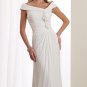 A-line Bridal Wedding Dress Gown Off Shoulder Bridesmaid Evening Prom Dress Sz 4 6 8 10 12 14+