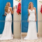 A-line White Chiffon Bridal Wedding Gown Sweetheart Wedding Evening Dress Sz4 6 8 10 12 14+Custom