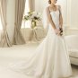 2013 New Mermaid Bridal Gown White Ivory Lace Sheer Straps V-neck Wedding Dress Sz 4 6 8 10 12+
