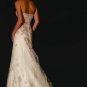 Sheath Strapless Champagne Flowers Lace Wedding Gown Sweetheart Bridal Dress Sz4 6 8 10 12 14+Custom