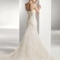 Mermaid Strapless Ivory Alencon Lace Wedding Gown Bridal Dress Sz4 6 8 10 12 14+Custom