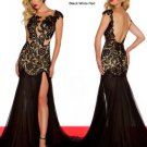 Black Red Lace Bridal Gown Cap Sleeves Wedding Dress Mermaid Bridal Ball Gown Sz 2 4 6 8 10 12+