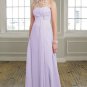Strapless Bridesmaid Dress Pink Blue Purple Silver Chiffon Evening Dress Sz4 6 8 10 12 14 16+