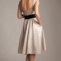 One Shoulder Long Bridesmaid Dress Coral Red Satin Wedding Evening Dress Sz4 6 8 10 12 14 16+