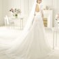 2013 New Full Sleeve White Lace Wedding Dress Luxury Bridal Evening Prom Dress Sz 2-16+Custom