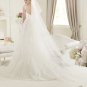 2013 New Boat Neck White Lace Wedding Dress Bridal Evening Prom Dress Monceau Sz 2-16+Custom