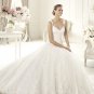 2013 Thin Straps White Lace Wedding Dress Bridal Ball Gown URI Prom Dress Sz 2-16+Custom