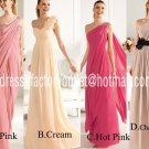 4 Styles Evening Dress Prom Dress Long Pink Champagne Red Cream Bridesmaid Dress Sz2-16+