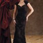 Cap Sleeve Evening Dress Blac Lace Prom Dress Mother of the Bride Groom Dress