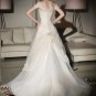 A-line Ivory White Wedding Gown Off Shoulder Bridal Wedding Dress Sz4 6 8 10 12 14+
