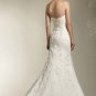 Long Sleeves Jacket Strapless Bridal Gown White Good Lace Mermaid Wedding Dress