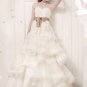 Strapless Bridal Wedding Gown Black Lace White Wedding Dress Bridal Ball Gown Sz 2 4 6 8 10+