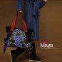 Miyabags DE-02 "Midnight Lilacs" Double-Sided Embroidery Shoulder Handmade Book Tote Bag Purse