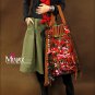 Miyabags DE-03 "Dance with Embroidery" Hmong Stylish Handmade Embroidery Tote Shoulder Bag Bookbag
