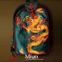 Miyabags DE-04 "Flourishing" Enthic Stylish Embroidered Canvas Bag Tote Bookbag Backpack