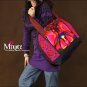 Miyabags DE-09 "Be Free" Ethnic Stylish Embroidery Denim Shoulder Messenger Bag Tote Bookbag