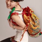 Guduo 2012 - 08 "Gold Dragon" Embroidered Fashion Messenger Shoulder Bag Backpack