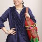 Guduo 2012 - 06 "Crane Dancing" Handmade Embroidered Brocade Messenger Shoulder Bag