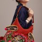 Guduo 2012 - 06 "Crane Dancing" Handmade Embroidered Brocade Messenger Shoulder Bag