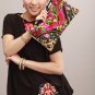 Guduo 2012 - 03 "Flower of Passion" Embroidered Canvas Messenger Shoulder Bag Handbag