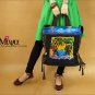 Miyabags D-07 "Tiger" Chinese Stylish Brocade Canvas Shoulder Messenger Bag Handbag
