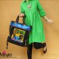 Miyabags D-07 "Tiger" Chinese Stylish Brocade Canvas Shoulder Messenger Bag Handbag