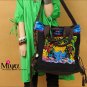 Miyabags D-07 "Tiger" Chinese Stylish Brocade Canvas Shoulder Messenger Bag Handbag