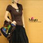 Miyabags D-07 "Tiger" Chinese Stylish Brocade Canvas Shoulder Messenger Bag Handbag