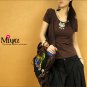 Miyabags D-07 "Tiger" Chinese Stylish Brocade Canvas Shoulder Messenger Bag Handbag